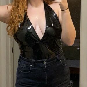 PrettyLittleThing women’s latex bodysuit